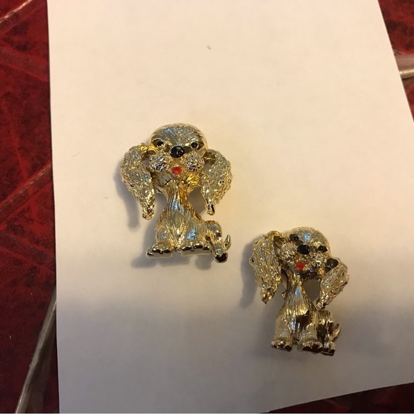 Vintage Poodle Dog Scatter Pins - Picture 1 of 5